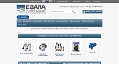 Desktop Screenshot of ebara-pumps-online.com